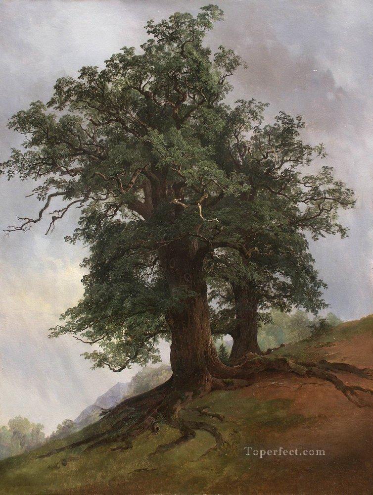 古いオーク 1866 年の古典的な風景 Ivan Ivanovich の木油絵